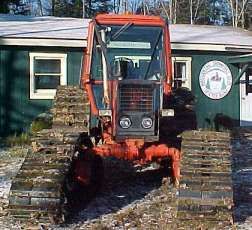 Belarus snowmobile trail groomer