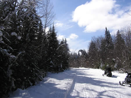 Katahdin area trail on March 2, 2010, courtesy New England Outdoor Center